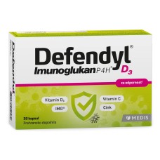 DEFENDYL Imunoglukan P4H + D3 vitamin 30 kapsula