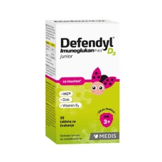 DEFENDYL Imunoglukan P4H + D3 vitamin JUNIOR 30 tableta za žvakanje