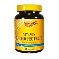 NATURAL WEALTH Vitamin D 1000 Protect, 50 kapsula